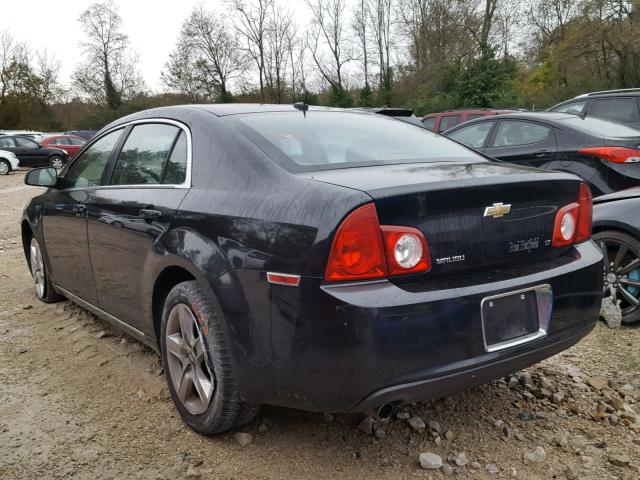 1G1ZH57B79F129148 - 2009 CHEVROLET MALIBU 1LT BLACK photo 3