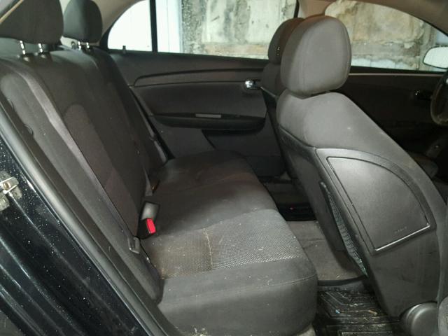 1G1ZH57B79F129148 - 2009 CHEVROLET MALIBU 1LT BLACK photo 6