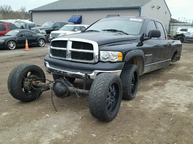 3D7KU28D84G107613 - 2004 DODGE RAM 2500 S BLACK photo 2