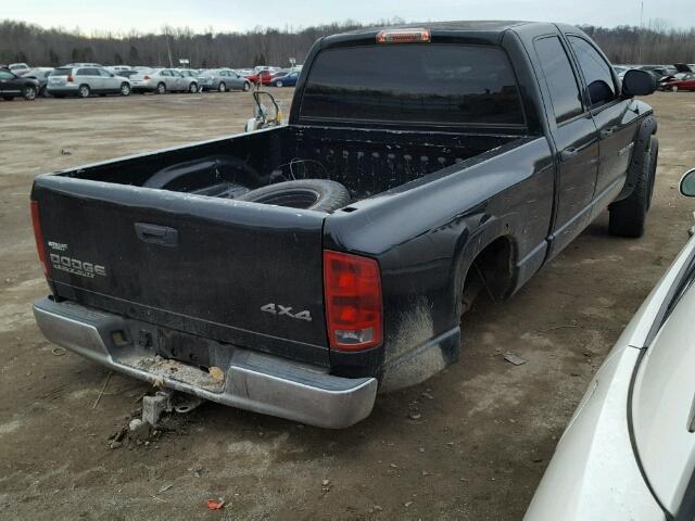 3D7KU28D84G107613 - 2004 DODGE RAM 2500 S BLACK photo 4