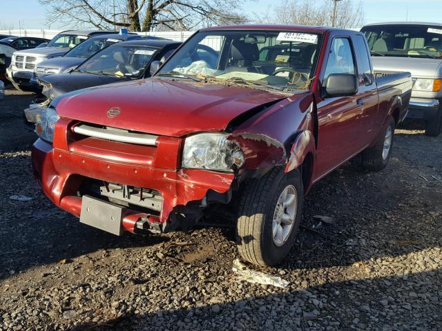 1N6DD26T14C464130 - 2004 NISSAN FRONTIER K RED photo 2