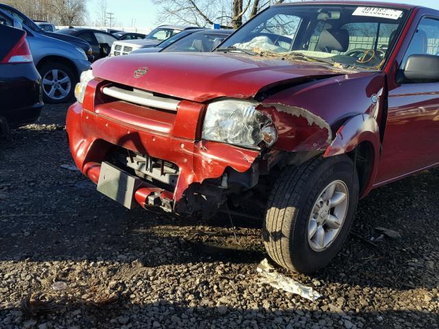 1N6DD26T14C464130 - 2004 NISSAN FRONTIER K RED photo 9