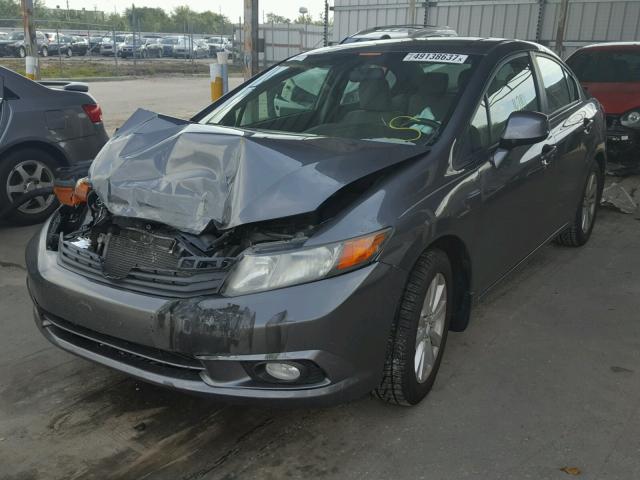 19XFB2F87CE017452 - 2012 HONDA CIVIC EX CHARCOAL photo 2