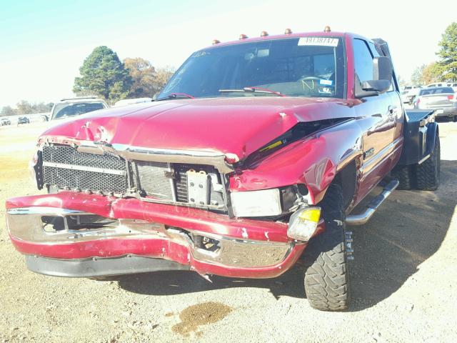 1B7MF3362XJ652866 - 1999 DODGE RAM 3500 RED photo 2