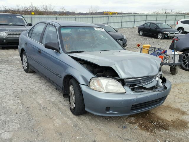 1HGEJ6677YL055910 - 2000 HONDA CIVIC LX TEAL photo 1