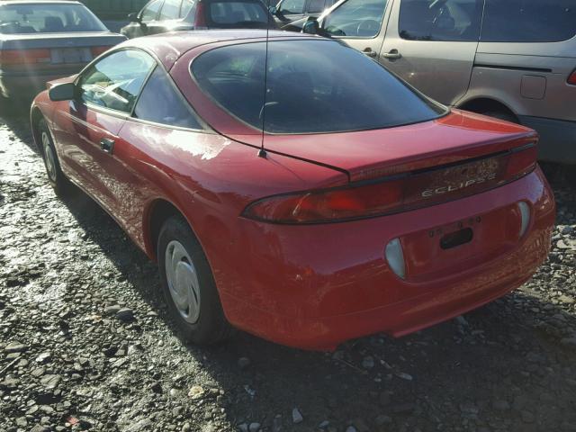 4A3AK34Y8SE012318 - 1995 MITSUBISHI ECLIPSE RS RED photo 3