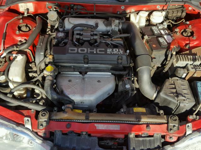 4A3AK34Y8SE012318 - 1995 MITSUBISHI ECLIPSE RS RED photo 7