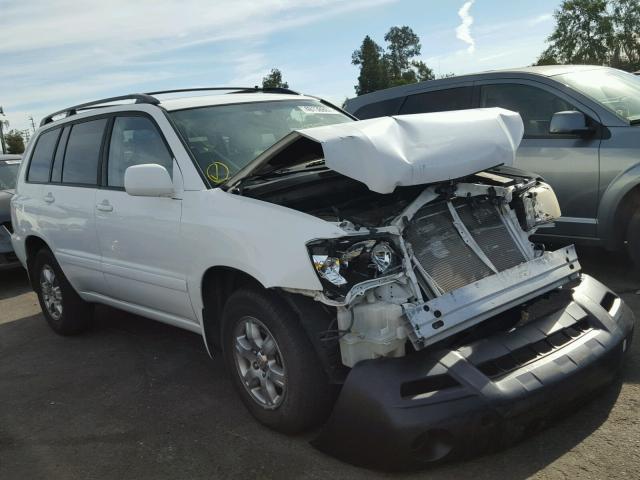 JTEDP21A040029029 - 2004 TOYOTA HIGHLANDER WHITE photo 1