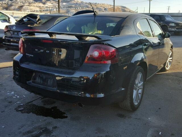 1B3BD1FG7BN593581 - 2011 DODGE AVENGER MA BLACK photo 4