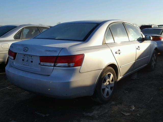 5NPET46C17H213767 - 2007 HYUNDAI SONATA GLS SILVER photo 4