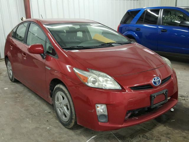 JTDKN3DU5A0103120 - 2010 TOYOTA PRIUS RED photo 1