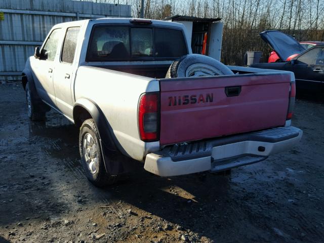 1N6ED27Y8YC331286 - 2000 NISSAN FRONTIER C SILVER photo 3