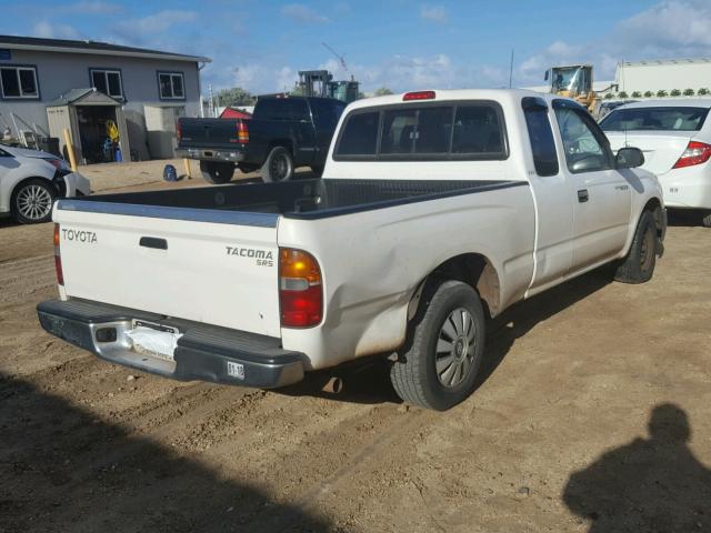 5TEVL52N1YZ700902 - 2000 TOYOTA TACOMA XTR WHITE photo 4