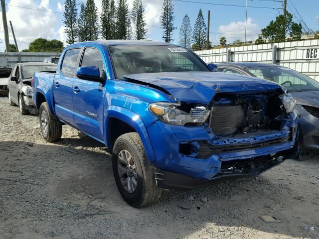 5TFAZ5CN2GX016023 - 2016 TOYOTA TACOMA DOU BLUE photo 1