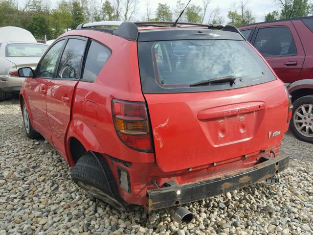 5Y2SL62834Z424912 - 2004 PONTIAC VIBE RED photo 3