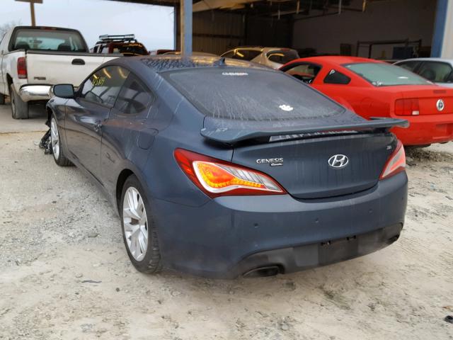 KMHHU6KJ0DU081396 - 2013 HYUNDAI GENESIS CO BLUE photo 3