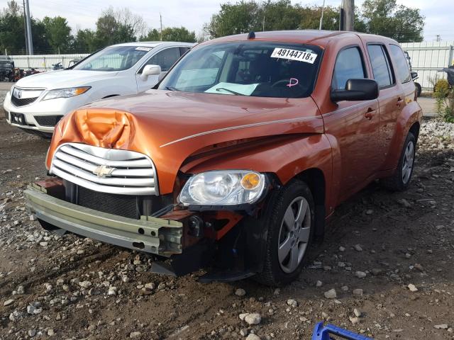 3GNDA13D18S627062 - 2008 CHEVROLET HHR LS Naranja foto 2