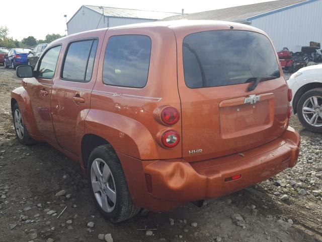 3GNDA13D18S627062 - 2008 CHEVROLET HHR LS Naranja foto 3