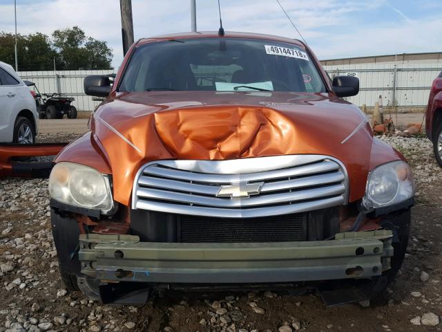 3GNDA13D18S627062 - 2008 CHEVROLET HHR LS Naranja foto 9
