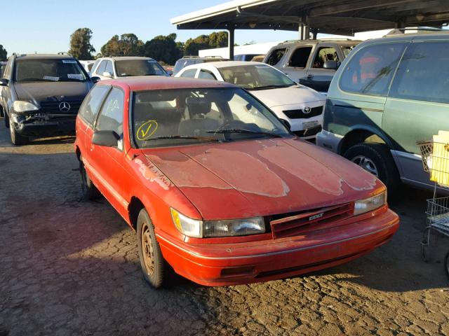 JB3CU24A9MU034311 - 1991 DODGE COLT GL RED photo 1