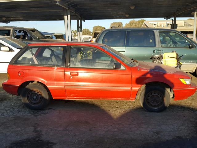 JB3CU24A9MU034311 - 1991 DODGE COLT GL RED photo 9