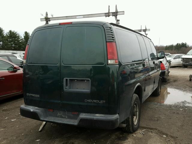 1GCHG35R111166434 - 2001 CHEVROLET EXPRESS G3 GREEN photo 4