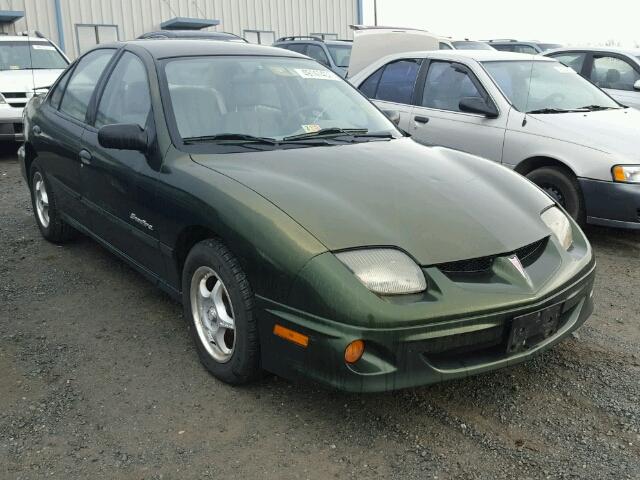 1G2JB524717234306 - 2001 PONTIAC SUNFIRE SE GREEN photo 1