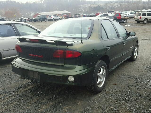 1G2JB524717234306 - 2001 PONTIAC SUNFIRE SE GREEN photo 4