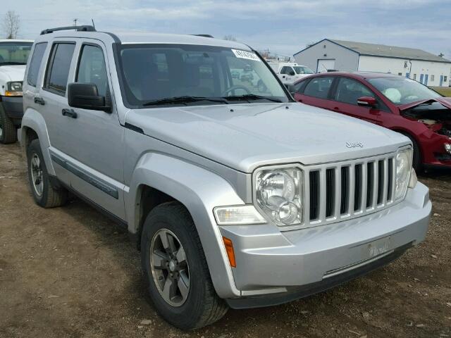 1J8GN28K68W177624 - 2008 JEEP LIBERTY SP SILVER photo 1