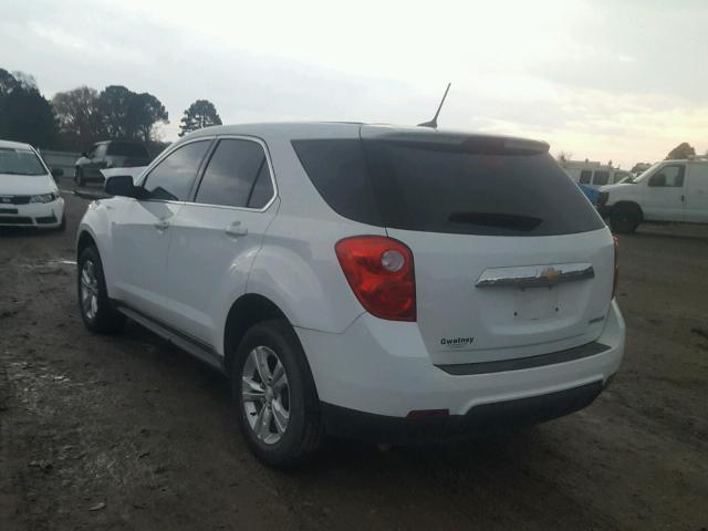 1GNALAEK4EZ103749 - 2014 CHEVROLET EQUINOX LS WHITE photo 3