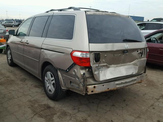 5FNRL38866B007359 - 2006 HONDA ODYSSEY TO TAN photo 3