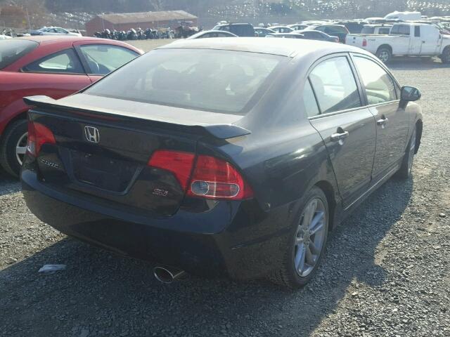 2HGFA55568H712174 - 2008 HONDA CIVIC SI BLACK photo 4