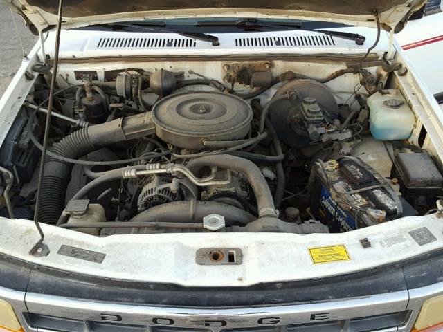 1B7GL23Y2SS305624 - 1995 DODGE DAKOTA WHITE photo 7