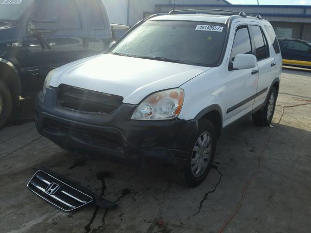 JHLRD78875C050160 - 2005 HONDA CR-V EX WHITE photo 2