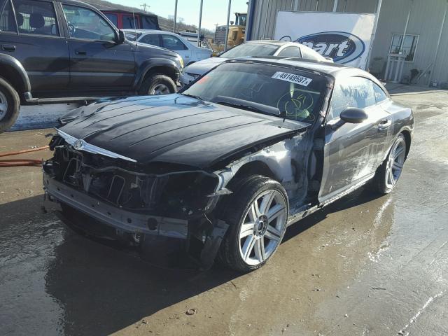 1C3AN69L24X008446 - 2004 CHRYSLER CROSSFIRE GRAY photo 2