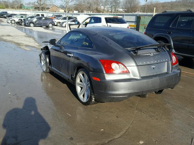 1C3AN69L24X008446 - 2004 CHRYSLER CROSSFIRE GRAY photo 3