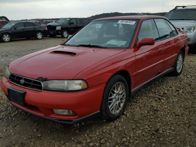 4S3BD6757V7214015 - 1997 SUBARU LEGACY GT RED photo 2