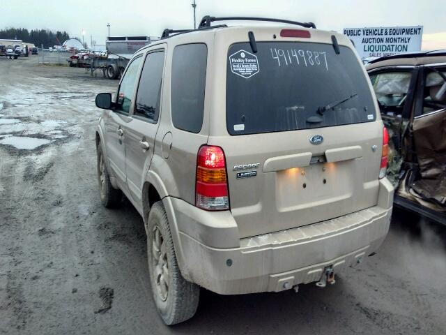 1FMYU94197KA26847 - 2007 FORD ESCAPE LIM BROWN photo 3