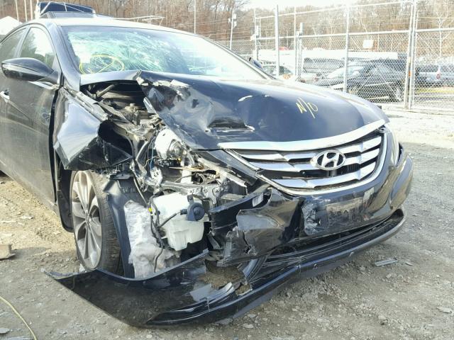 5NPEC4AB8DH743793 - 2013 HYUNDAI SONATA SE BLACK photo 9