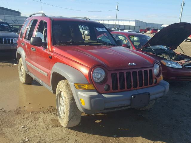 1J4GK48K86W107030 - 2006 JEEP LIBERTY SP RED photo 1