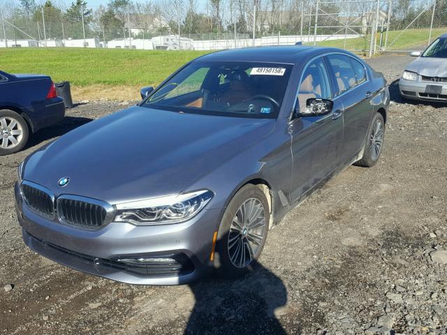 WBAJE7C31HG887323 - 2017 BMW 540 XI GRAY photo 2