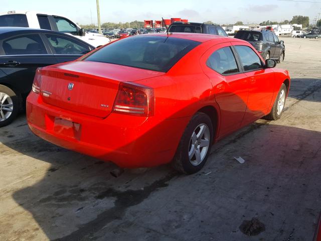 2B3KA33G18H124397 - 2008 DODGE CHARGER SX RED photo 4