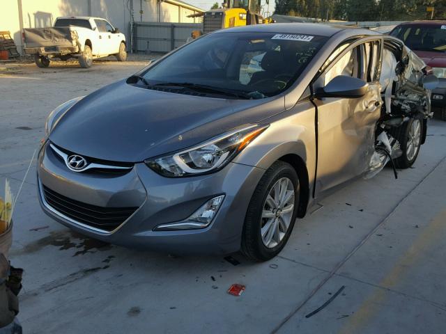 KMHDH4AE9GU568242 - 2016 HYUNDAI ELANTRA SE GRAY photo 2