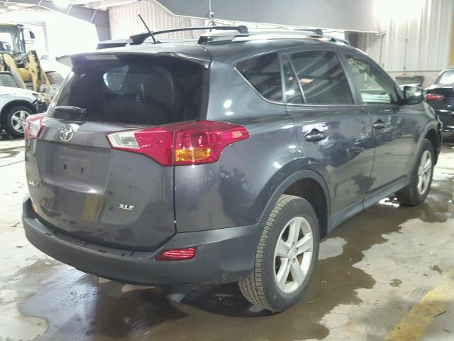 JTMWFREV0DD006848 - 2013 TOYOTA RAV4 XLE CHARCOAL photo 4