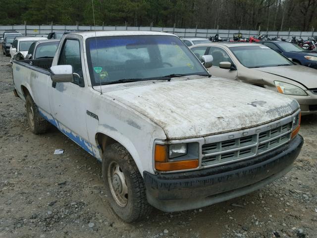 1B7GL26XXNS594856 - 1992 DODGE DAKOTA WHITE photo 1