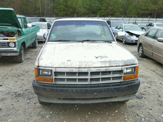 1B7GL26XXNS594856 - 1992 DODGE DAKOTA WHITE photo 9