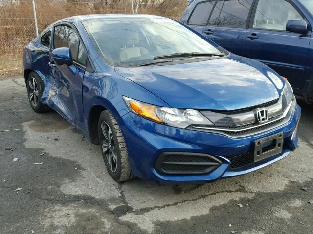 2HGFG3B85FH528326 - 2015 HONDA CIVIC EX BLUE photo 1