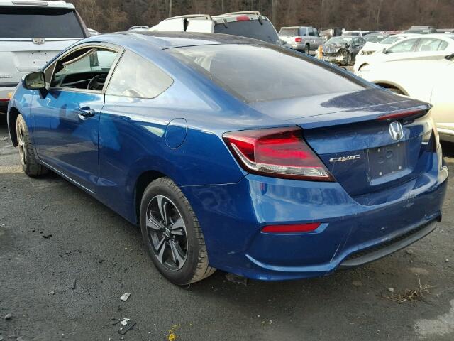 2HGFG3B85FH528326 - 2015 HONDA CIVIC EX BLUE photo 3