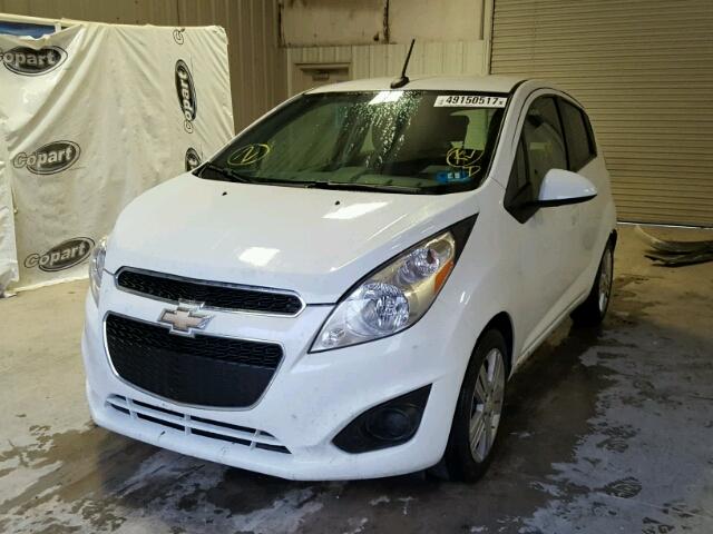 KL8CD6S95EC517535 - 2014 CHEVROLET SPARK 1LT WHITE photo 2