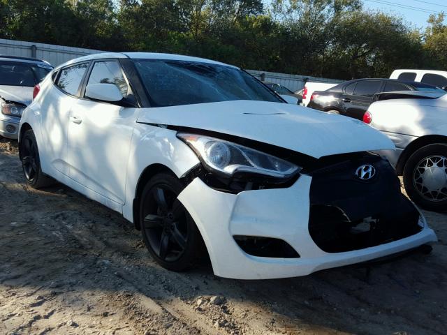 KMHTC6AD5CU045629 - 2012 HYUNDAI VELOSTER B WHITE photo 1